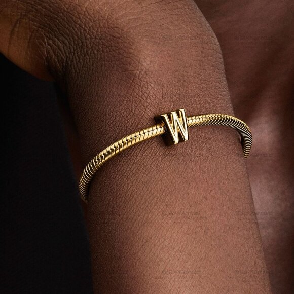 Pandora Letter W Alphabet Charm - Picture 4 of 5